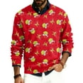 thumbnail image 1 of Christmas Tahirts Mens Reindeer Sweater Red XXXXL, 1 of 4