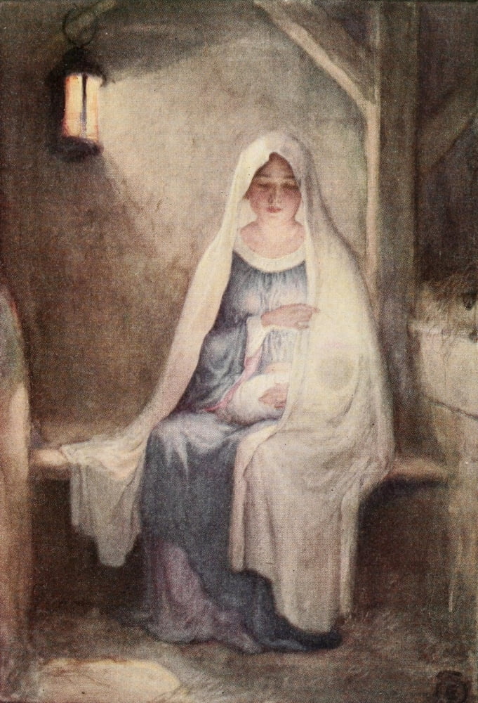 Christmas Tales & Christmas Verse 1912 Mary with Jesus 1 Canvas Art - Florence Storer (24 x 36)