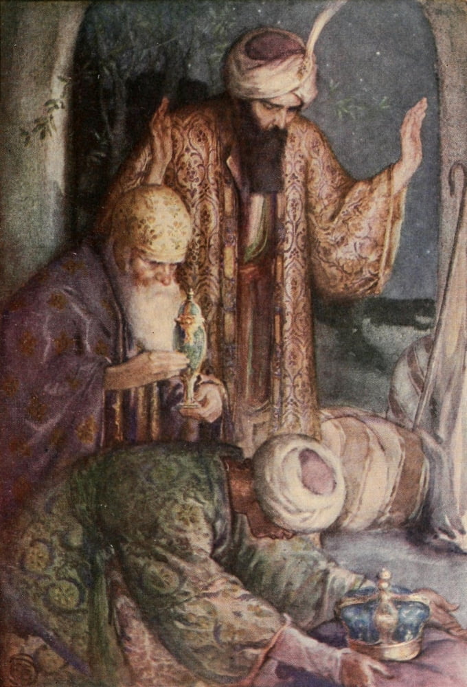 Christmas Tales & Christmas Verse 1912 Three Wise Men Canvas Art - Florence Storer (24 x 36)