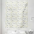 thumbnail image 1 of Christmas Tapestry, Snowy Winter Concept Art with Holiday Theme Color Spots and Snowflakes, Fabric Wall Hanging Decor for Bedroom Living Room Dorm, 5 Sizes, Grey Yellow White, by Ambesonne, 1 of 1