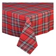 thumbnail image 1 of Christmas Tartan Plaid Tablecloth Red Green White St Nicholas Square (60 x 84 Rectangle), 1 of 7
