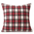 thumbnail image 1 of Christmas Tartan Plaid Throw Pillow 18x18 Inch Filled Decorative Cushion Holiday Red Green Plaid Pillow for Sofa Couch Living Room Home Decor, 1 of 6