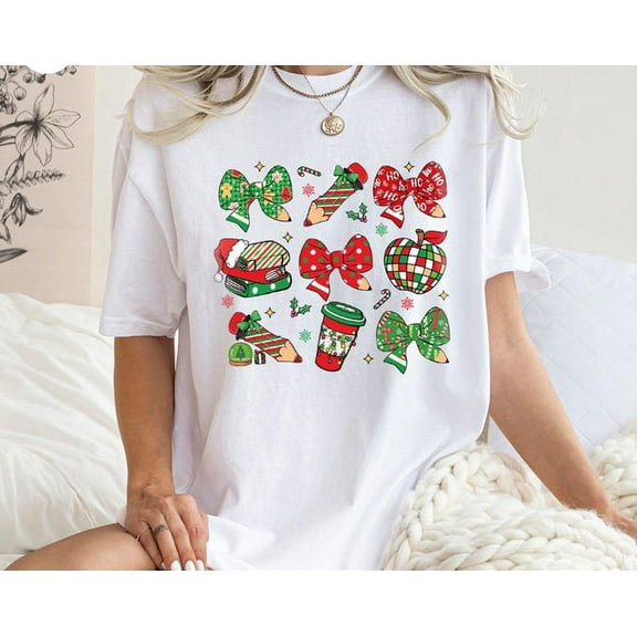 Christmas Teacher Shirt, Christmas Pencil Tree Light Tee, Christmas Teacher, Merry Teacher Tee, Teacher Life Tshirt, Christmas Gift