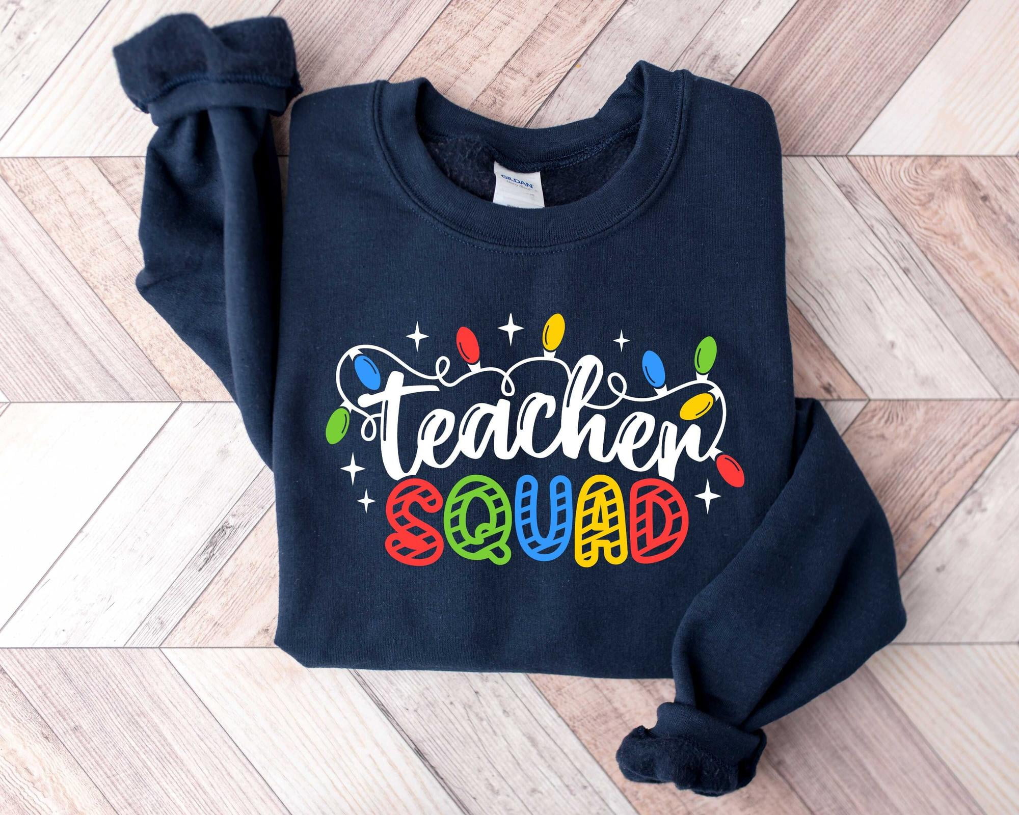 Christmas Teacher Squad Sweatshirt Xmas Teacher T School Party