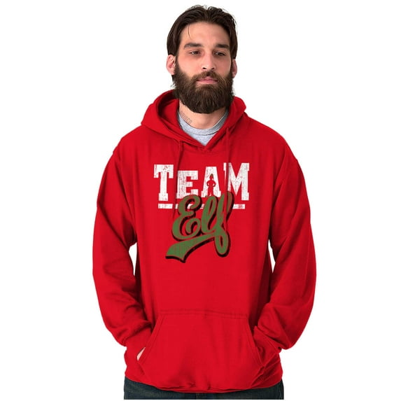 Christmas Team Elf Santa's Helper Unisex Plus Size Hoodie Brisco Brands 5X