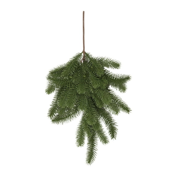 Christmas Teardrop Swag Artificial Norfolk Faux Needles Door Swag Home Wall Hanging Decor For Indoor Outdoor Holiday Decoration
