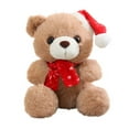 thumbnail image 1 of Christmas Teddy Bear Stuffed Animal Plush Toy, Adorable Soft Teddy Bear, Stuffed Animal Holiday Toys with Hat and Scarf Christmas Accessories – A Perfect Toy Gift for Kids 8 Inches, 1 of 1