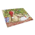 thumbnail image 1 of Christmas Teddy Bears with Tree Glass Cutting Board Large, 1 of 2