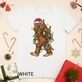 thumbnail image 1 of Christmas Tee T Shirt Graphic Tees Tops Santa Tree Lights Sasquatch Design Short Sleeve Round Neck White S-5XL, 1 of 4