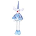 thumbnail image 1 of Christmas Telescoping Plush Toys, Cute Stretchable Standing Striped Reindeer Stuffed Toys, Christmas Decorations for X-mas Party Display and Holiday Present for Plush Toy Enthusiasts, Blue, 1 of 3