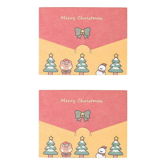 Christmas Thank You Card Set DIY Blank Greeting Cards 4x3 Inch Holiday Message Cards with Festive Designs