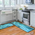 thumbnail image 1 of Christmas Thanksgiving Gift Teal Kitchen Rugs and Mats Non Skid Washable, Kitchen Mat Set of 2 for Floor Kitchen Runner Rug Sets Turquoise Kitchen Decor and Accessories (17.3"x47.2"+17.3"x23.6", Teal), 1 of 6