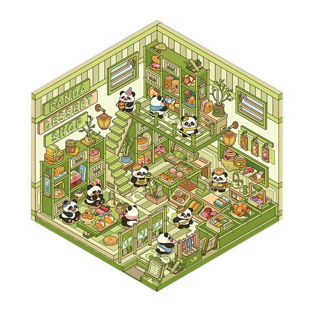 Christmas Theme DIY Sticker 2025 Upgrade Sticker Scene Cute DIY House