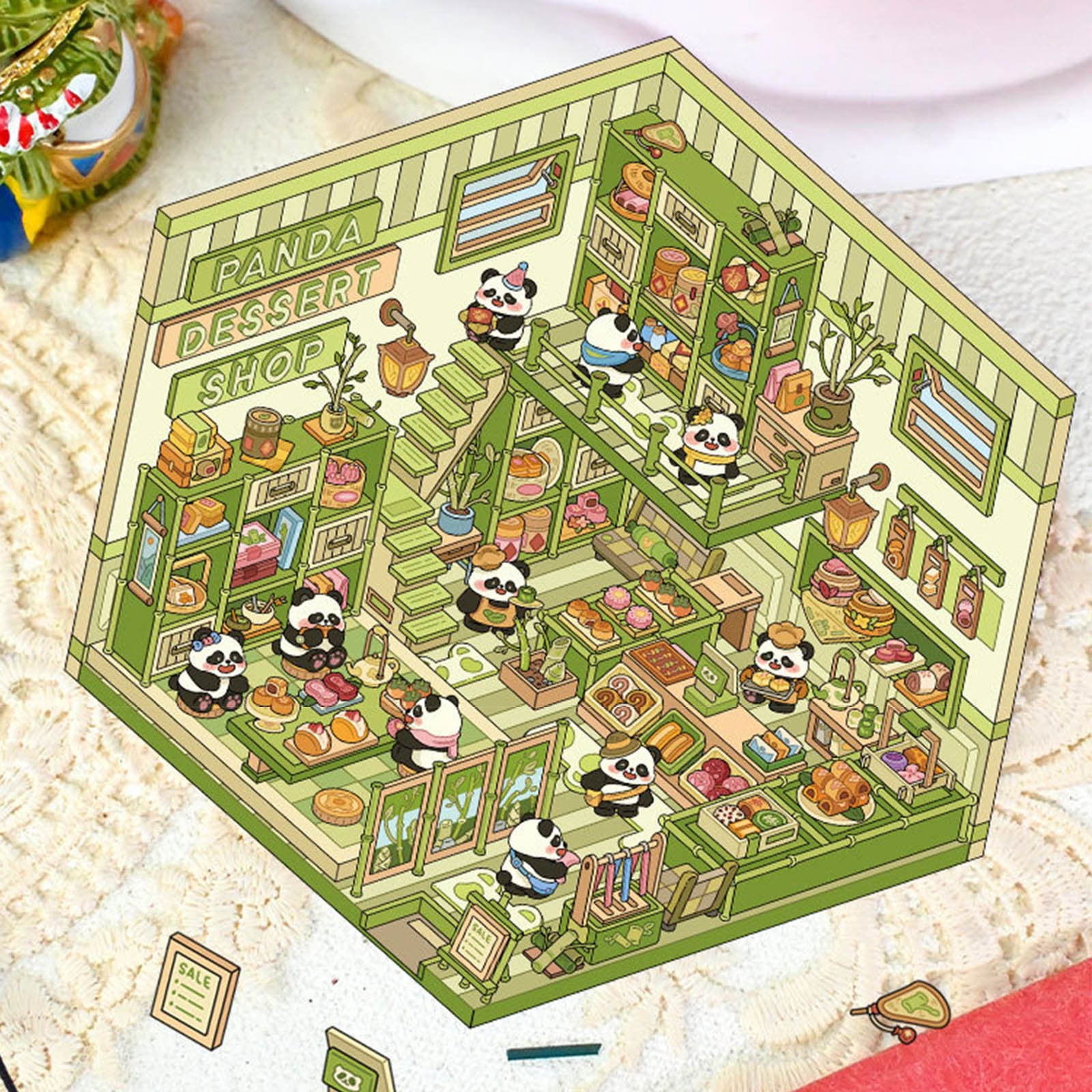 Christmas Theme DIY Sticker 2025 Upgrade Sticker Scene Cute DIY House