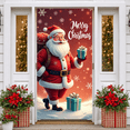thumbnail image 1 of Christmas Theme Merry Christmas Banner Santa Claus Design Festive Decoration Holiday Backdrop for Christmas Party Holiday Celebration Winter Decoration, 1 of 9