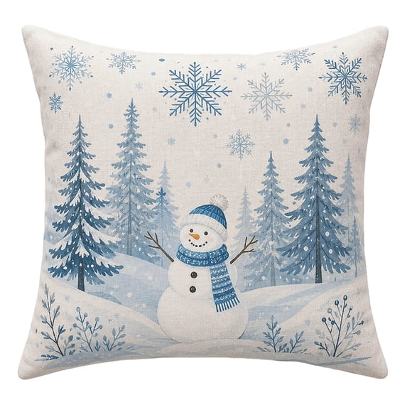 Christmas Theme Pillow Covers Holiday Throw Pillow Cases Seasonal Winter Cushion Covers Decorative Home Accessories For Sofa Bedroom Living Room Decor