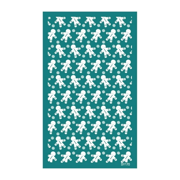 Christmas Theme Silk Screen Stencils Reusable Earrings Screen Printing Stencils Transfers Stencils