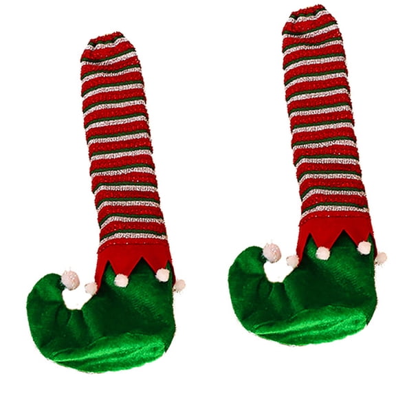 Christmas Themed Chair Leg Protectors Soft Fabric Sleeves Quick Installation Floor Scratch Prevention