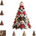 thumbnail image 1 of Christmas Themed DIY Tree Patchwork Kit, Indoor Christmas Decorations, DIY Christmas Quilted Fabric Tree Kit, Santa Reindeer Elf Style Fabric Tree Craft Decor for Indoor Household-E, 1 of 5