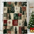 thumbnail image 1 of Christmas Themed Decorative Shower Curtain, Holiday Bathroom Partition with Multiple Design Options, Waterproof Polyester Fabric for Festive Home and Bathroom Decor, 1 of 6