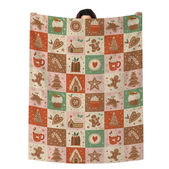 Christmas Themed Flannel Blanket, Christmas Blanket, Machine Washable Soft Warm Blanket, Office Living Room Sofa Air Conditioner Blanket, Christmas Gift