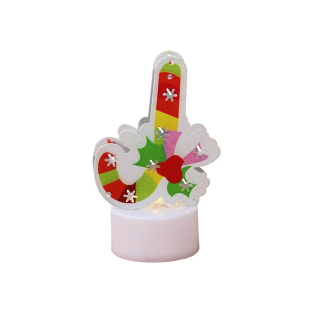 Christmas Themed LED Flameless Light Battery Operated Candle Tea Lamp