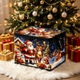thumbnail image 1 of Christmas Themed Large Capacity Foldable Storage Box With Lid And Handles For Holiday Decorations Clothes Toys, 1 of 6