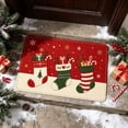 thumbnail image 1 of Christmas Themed Living Room Floor Mat Soft Non Slip Area Rug Festive Winter Holiday Decorative Carpet Washable Xmas Mat For Sofa Bedroom, 1 of 6