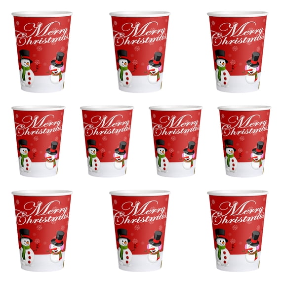 Christmas Themed Party Decorations, Disposable Tableware Set, Festive Paper Cups, Plates, Napkins, Knives, Forks, and Spoons for Holiday Celebrations