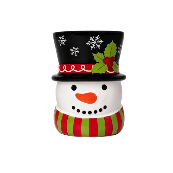 Outner F Christmas Themed Resin Utensil Holder, Kitchen Counter Storage Crock ...