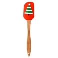thumbnail image 1 of Christmas-Themed Silicone Baking Spatula, Silicone Butter Scraper, Wooden Handle Cake Mixing Knife, Festive Kitchen Baking Tool, Ideal for Holiday Baking, Cake Decorating & Cream Mixing, 1 of 3