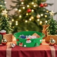 thumbnail image 1 of Christmas Themed Storage Basket 5.11x10.23 Inch - Festive Rope Organizer with Holiday Motifs for Home Decor, Seasonal Item Storage, and Christmas Decoration Organization(Green), 1 of 7