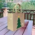 thumbnail image 1 of Christmas Themed Storage Tote Bag, Collapsible Organizer for Holiday Decorations and Candy Storage, Portable Bin for Seasonal Item Management(Beige), 1 of 6
