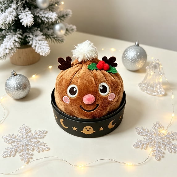 Christmas Themed Stress Relief Toy - Holiday Party Favor And Desktop Decoration Christmas Gift Toy(F)