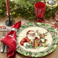thumbnail image 1 of Christmas Themed Tableware Set Festive Decorative Paper Plates Cups Napkins Santa Claus Design Disposable Party Supplies Holiday Dinnerware, 1 of 5