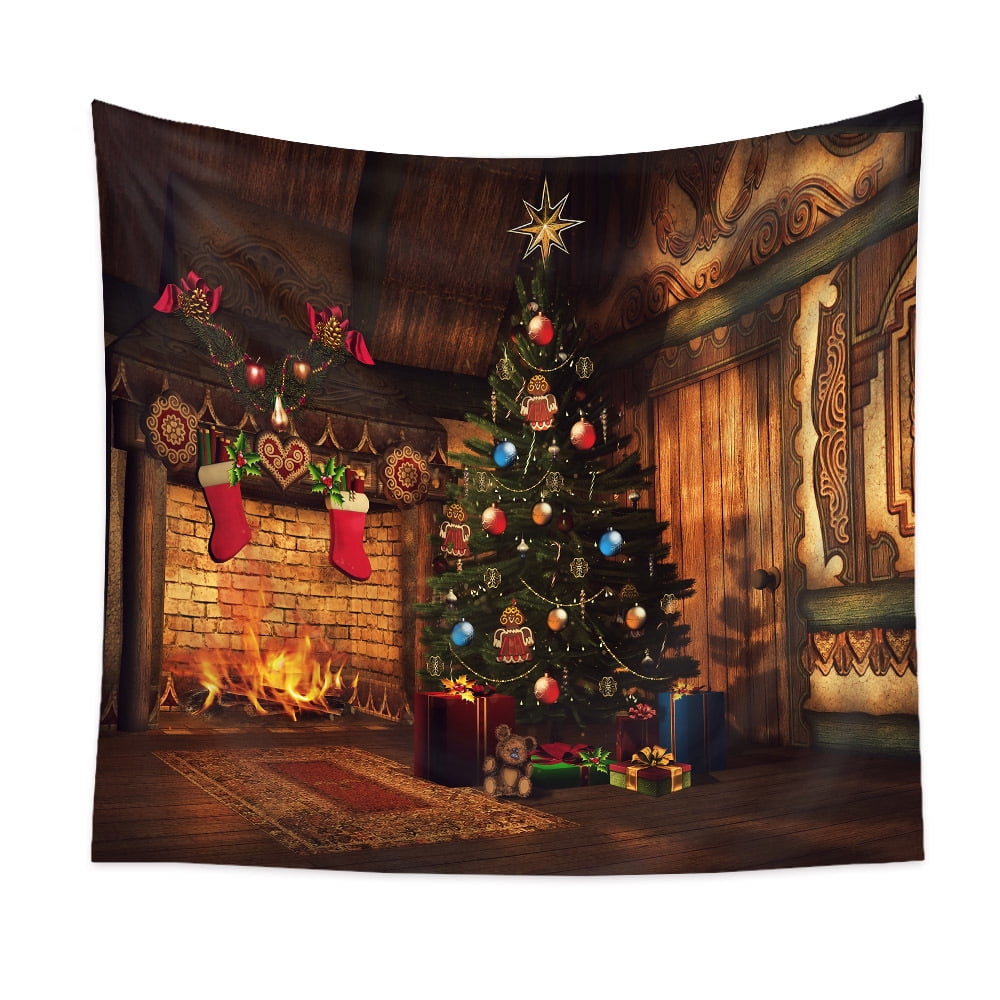 Christmas Themed Tapestry，Christmas Design Small Wall Hanging Tapestry