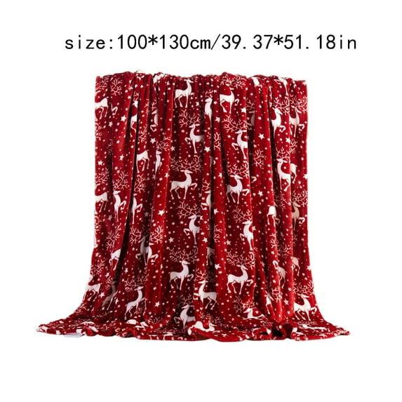 Christmas Themed Throw Blanket for Couch Gentle Soft Cozy Warm Soft Blanket Decorative Blankets & Throws for Girls Boys Plush Fuzzy Microfiber Throw Blanket, Gift for Kids 39 x 51 inch