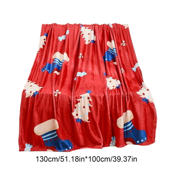 Christmas Themed Throw Blanket for Couch Gentle Soft Cozy Warm Soft Blanket Decorative Blankets & Throws for Girls Boys Plush Fuzzy Microfiber Throw Blanket, Gift for Kids 39 x 51 inch