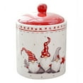 thumbnail image 1 of Christmas Themed Winter Holiday Ceramic Storage Jar with Airtight Lid for Cookies, Candy, Snacks, Chips, 1 of 7