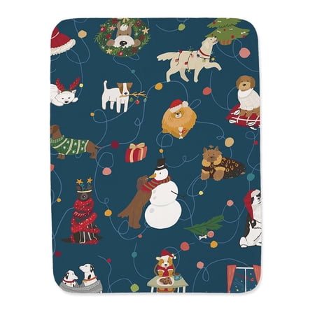 Christmas Things And Dogs Blanket -Image by Shutterstock,