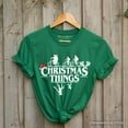 thumbnail image 1 of Christmas Things Retro T-Shirt, Handmade Soft Holiday Tee, 1 of 6