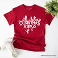 thumbnail image 1 of Christmas Things Retro T-Shirt, Handmade Soft Holiday Tee, 1 of 6