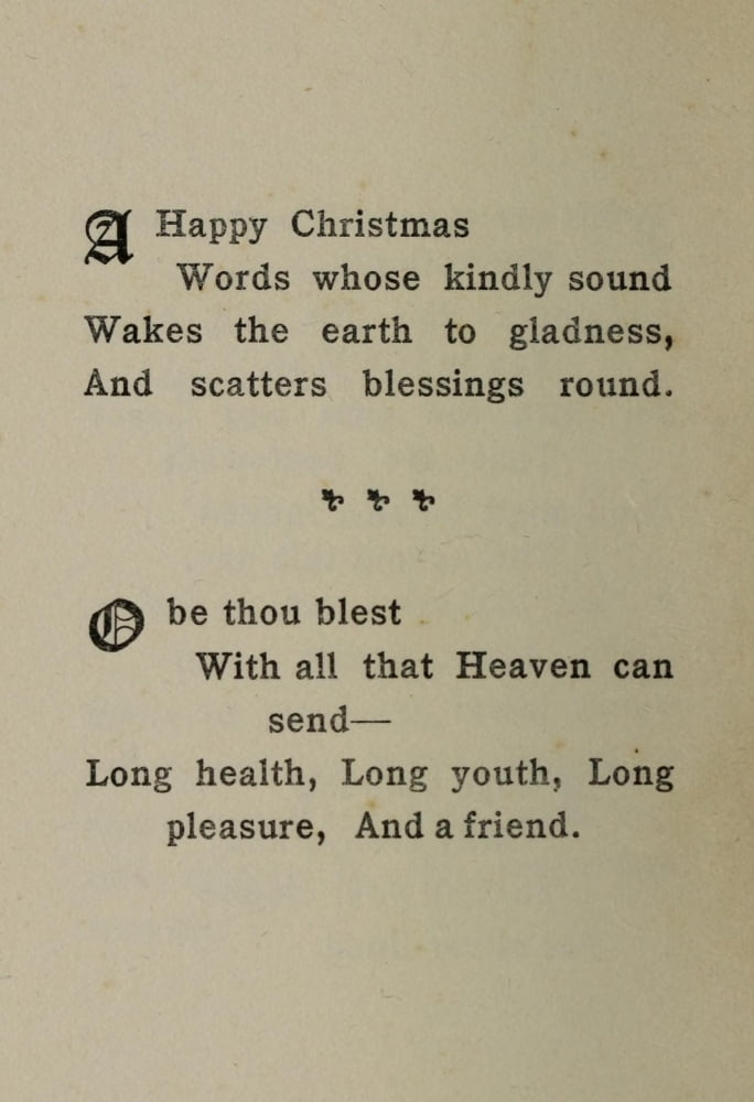 Christmas Thoughts 1914 Happy Christmas Canvas Art - Anna Maria Wall (18 x 24)