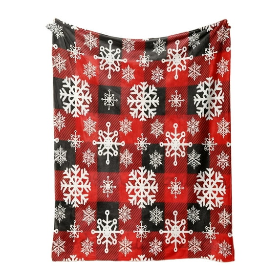 Christmas Throw Blanket – 30x40 in Super Soft Flannel Fleece Blanket for Winter – Warm Lightweight Holiday Blanket for Bed, Sofa, Travel & Gift Giving