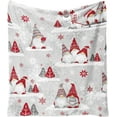 thumbnail image 1 of Christmas Throw Blanket 60"x50",Winter Gray Red Gnome Xmas Holiday Festival Blanket for Women Men,Soft Cute GIFS Flannel Fleece Throw for Home Living Room Bed Chair Couch Decor, 1 of 7