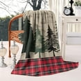 thumbnail image 1 of Christmas Throw Blanket 60x80, Flannel Plush, Soft Warm Lightweight Winter Blanket for Couch, Bed, Cabin, Holiday Decor Gift., 1 of 5