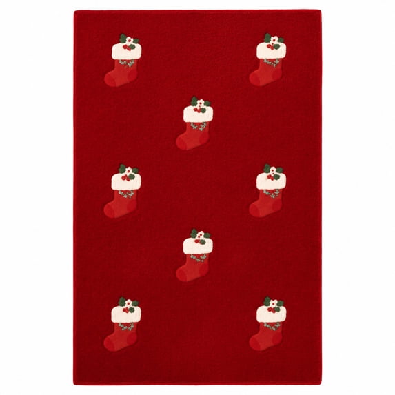 Christmas Throw Blanket All-Season Polyester 59.1x39.4in Lightweight & Easy Care for Living Room Couch Christmas Decorations Gifts by MPOISVA