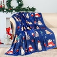 thumbnail image 1 of Christmas Throw Blanket Christmas Cat Printed Blanket Super Soft Flannel Fleece Blankets Winter Plush Fuzzy Warm Bed Blankets Xmas Holiday Decor for Couch Bed 50"X60", 1 of 7