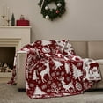 thumbnail image 1 of Christmas Throw Blanket Christmas Tree Reversible Super Soft Knitted Couch Bed Sofa Microfiber Chenille Luxurious Home Decor Warm Cozy Comfy Lightweight Holiday Blanket Winter 30x40 Green, 1 of 9