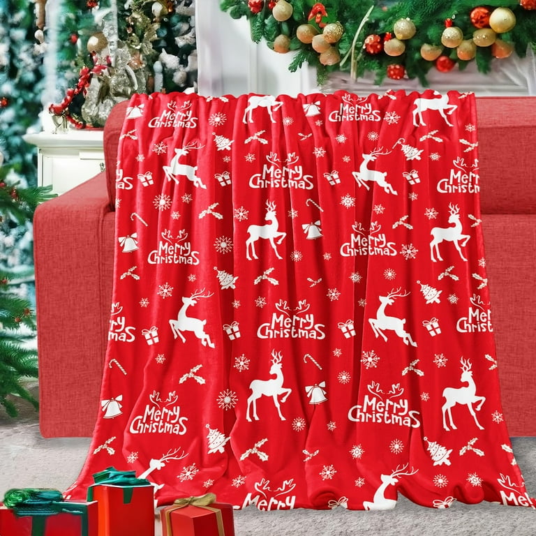Christmas couch throws sale
